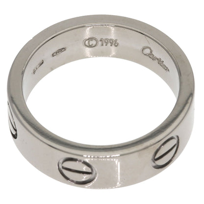 CARTIER love ring #51 Ring K18 White Gold Ladies [Used]