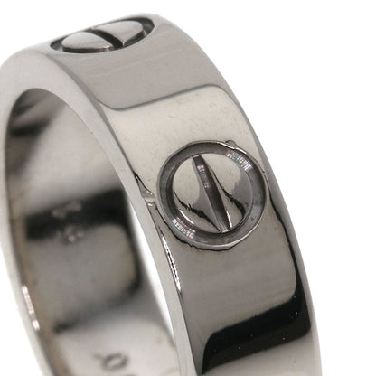 CARTIER love ring #51 Ring K18 White Gold Ladies [Used]