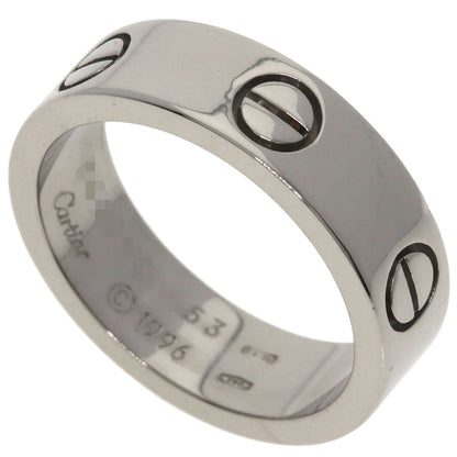 CARTIER love ring #53 Ring K18 White Gold Ladies [Used]