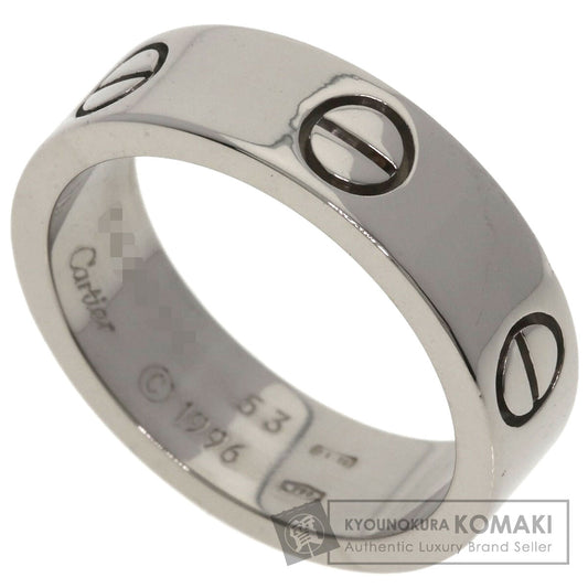 CARTIER love ring #53 Ring K18 White Gold Ladies [Used]