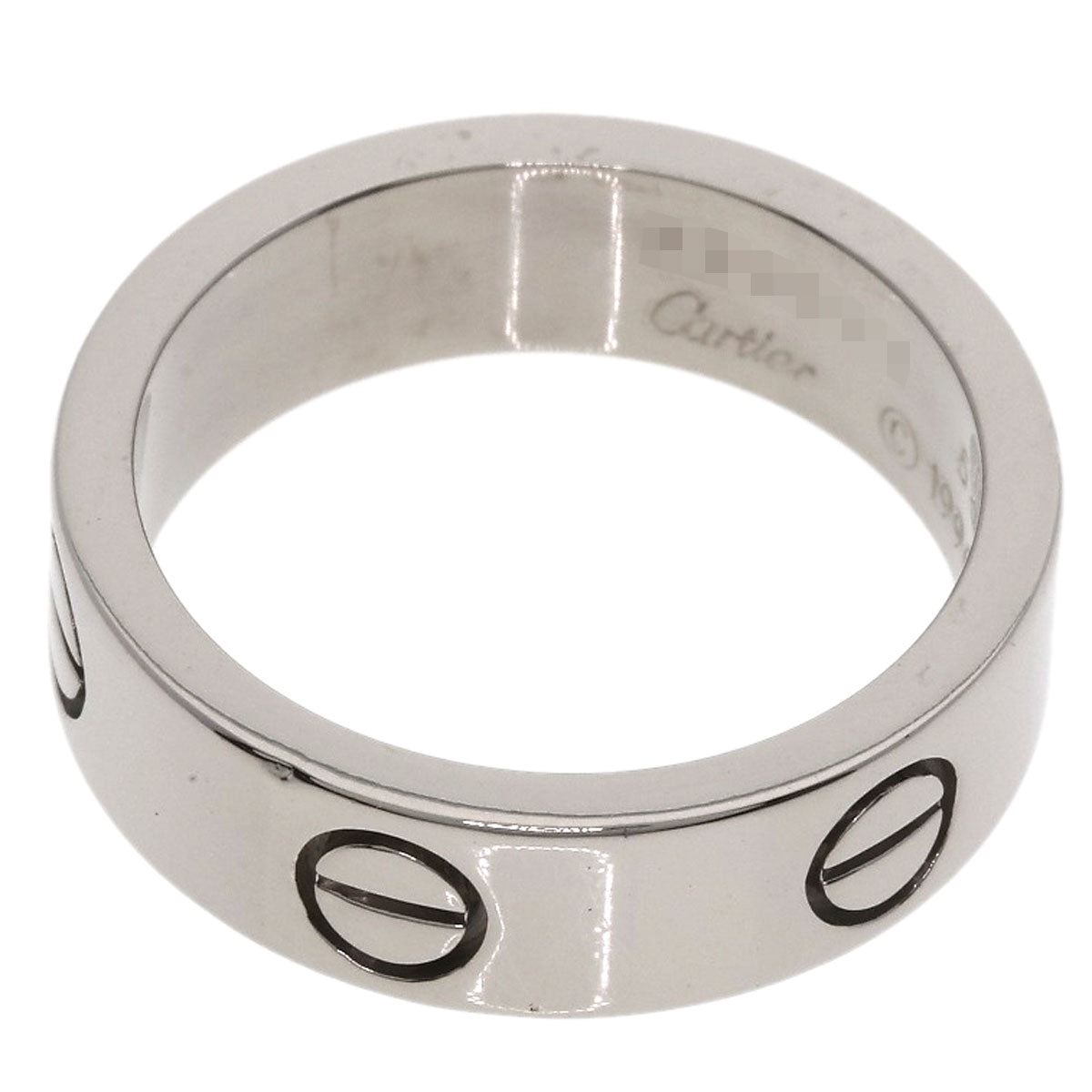 CARTIER love ring #53 Ring K18 White Gold Ladies [Used]