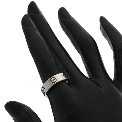 CARTIER love ring #53 Ring K18 White Gold Ladies [Used]
