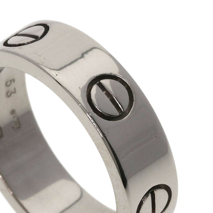 CARTIER love ring #53 Ring K18 White Gold Ladies [Used]