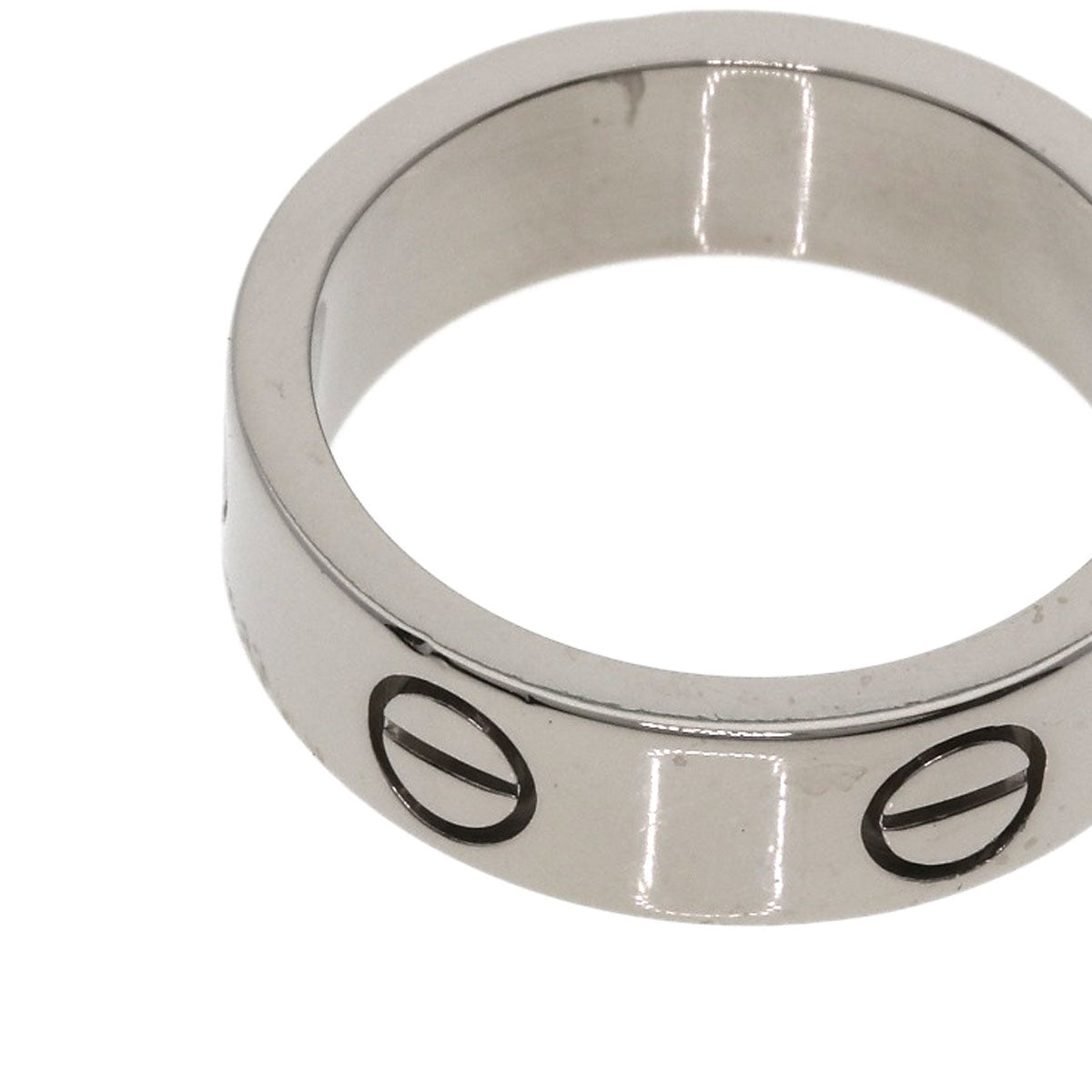 CARTIER love ring #53 Ring K18 White Gold Ladies [Used]