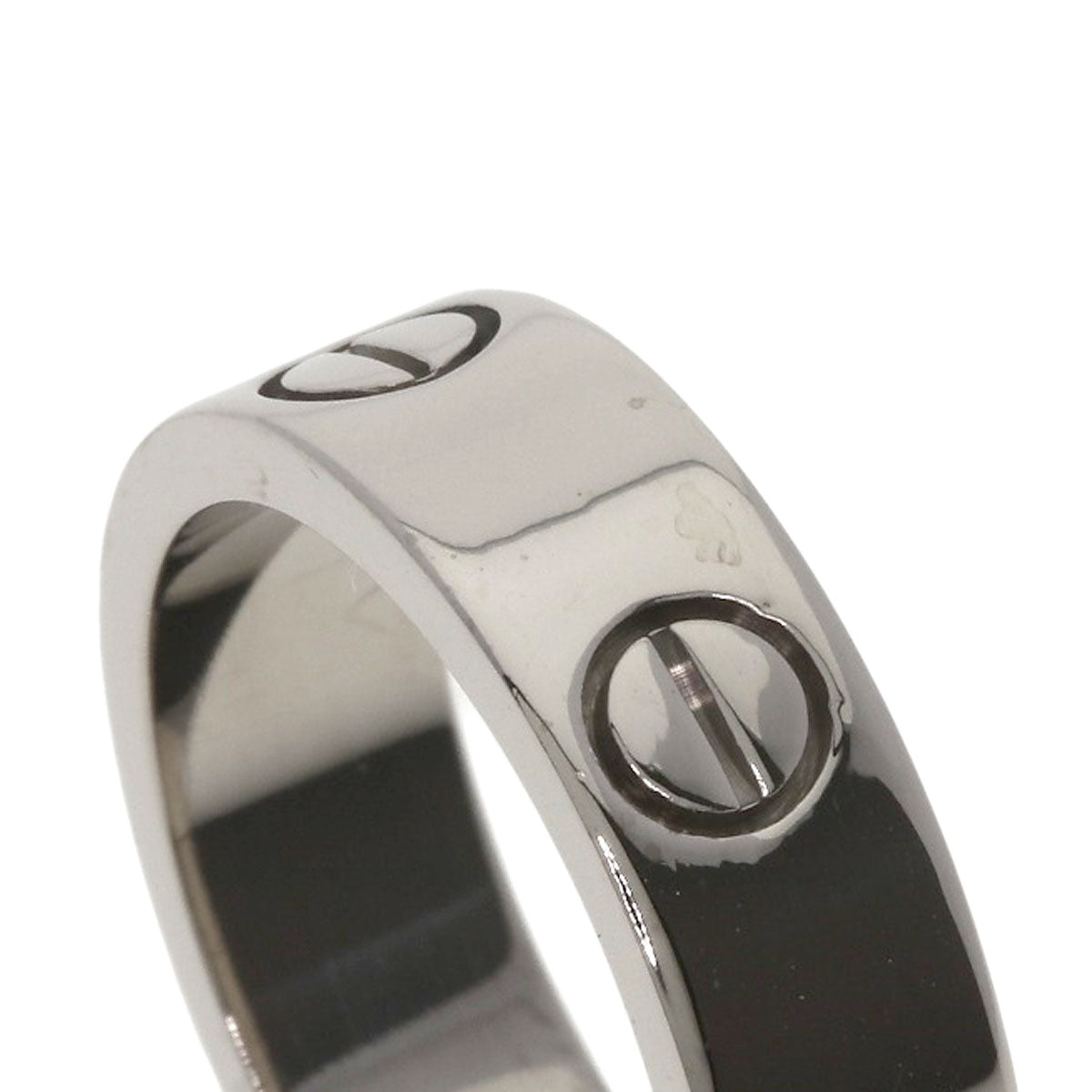 CARTIER love ring #53 Ring K18 White Gold Ladies [Used]