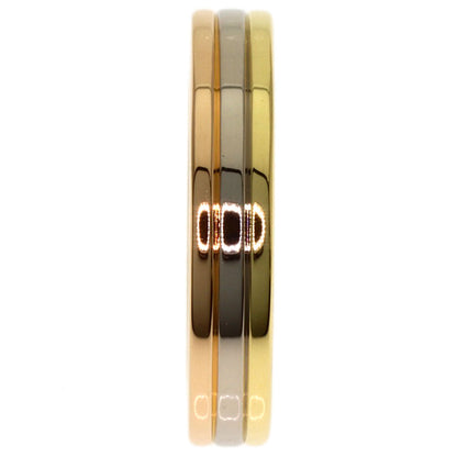 CARTIER Three colors # 48 Ring K18 Yellow Gold K18 White GoldLadies [Used]