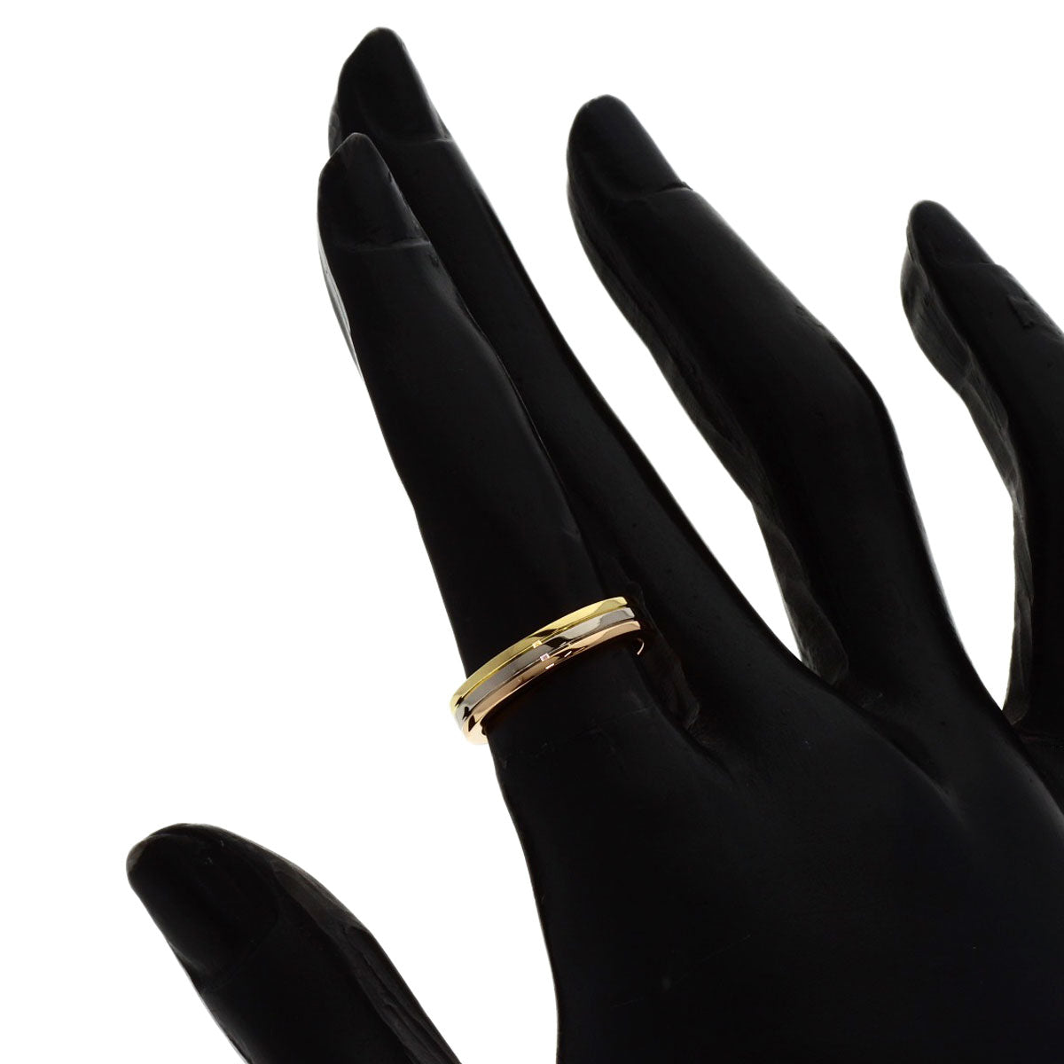 CARTIER Three colors # 48 Ring K18 Yellow Gold K18 White GoldLadies [Used]