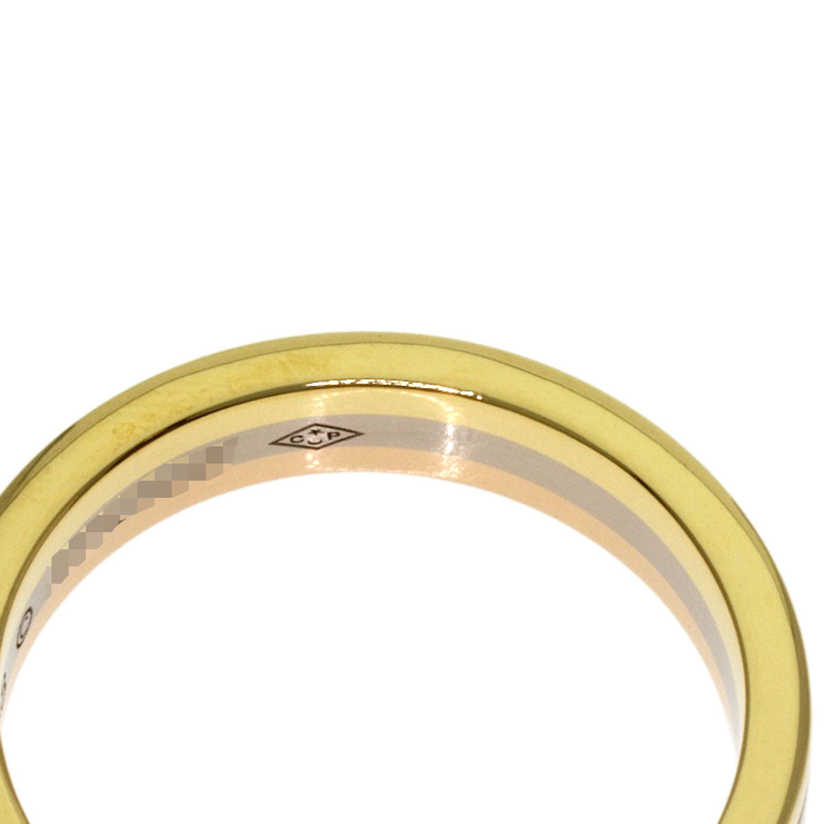 CARTIER Three colors # 48 Ring K18 Yellow Gold K18 White GoldLadies [Used]