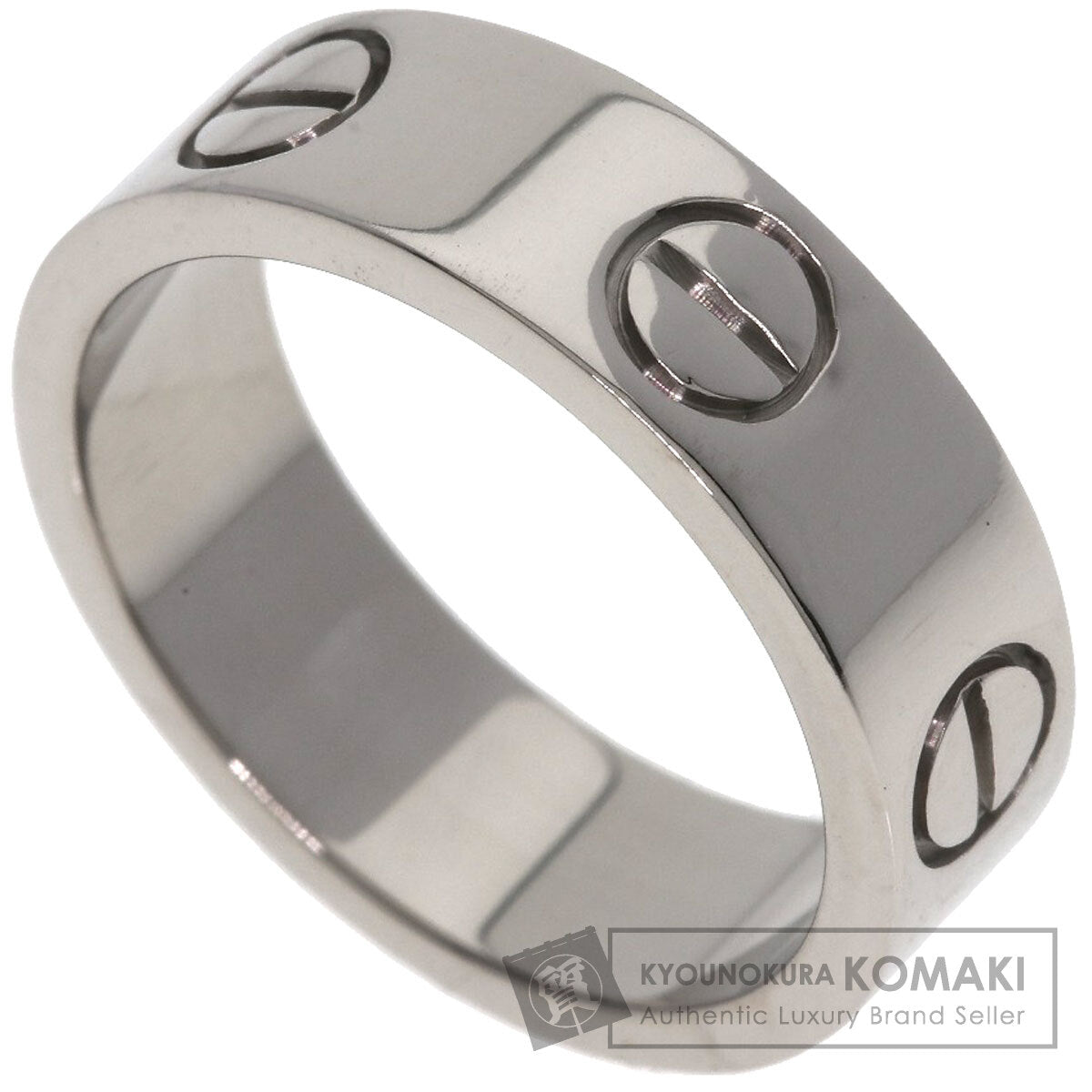 CARTIER love ring #50 Ring K18 White Gold Ladies [Used]