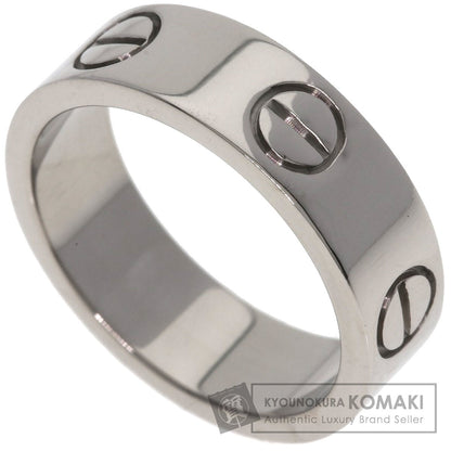 CARTIER love ring #50 Ring K18 White Gold Ladies [Used]