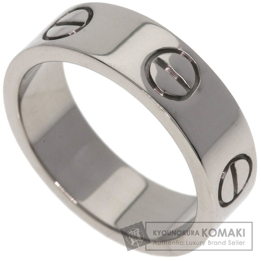 CARTIER love ring #50 Ring K18 White Gold Ladies [Used]