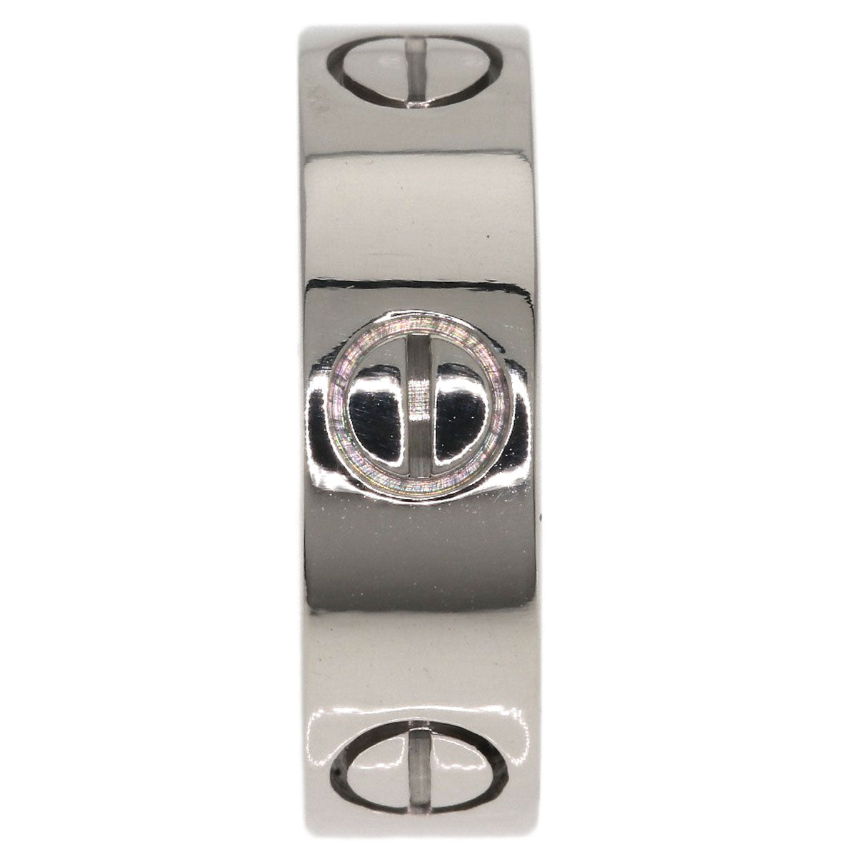 CARTIER love ring #50 Ring K18 White Gold Ladies [Used]