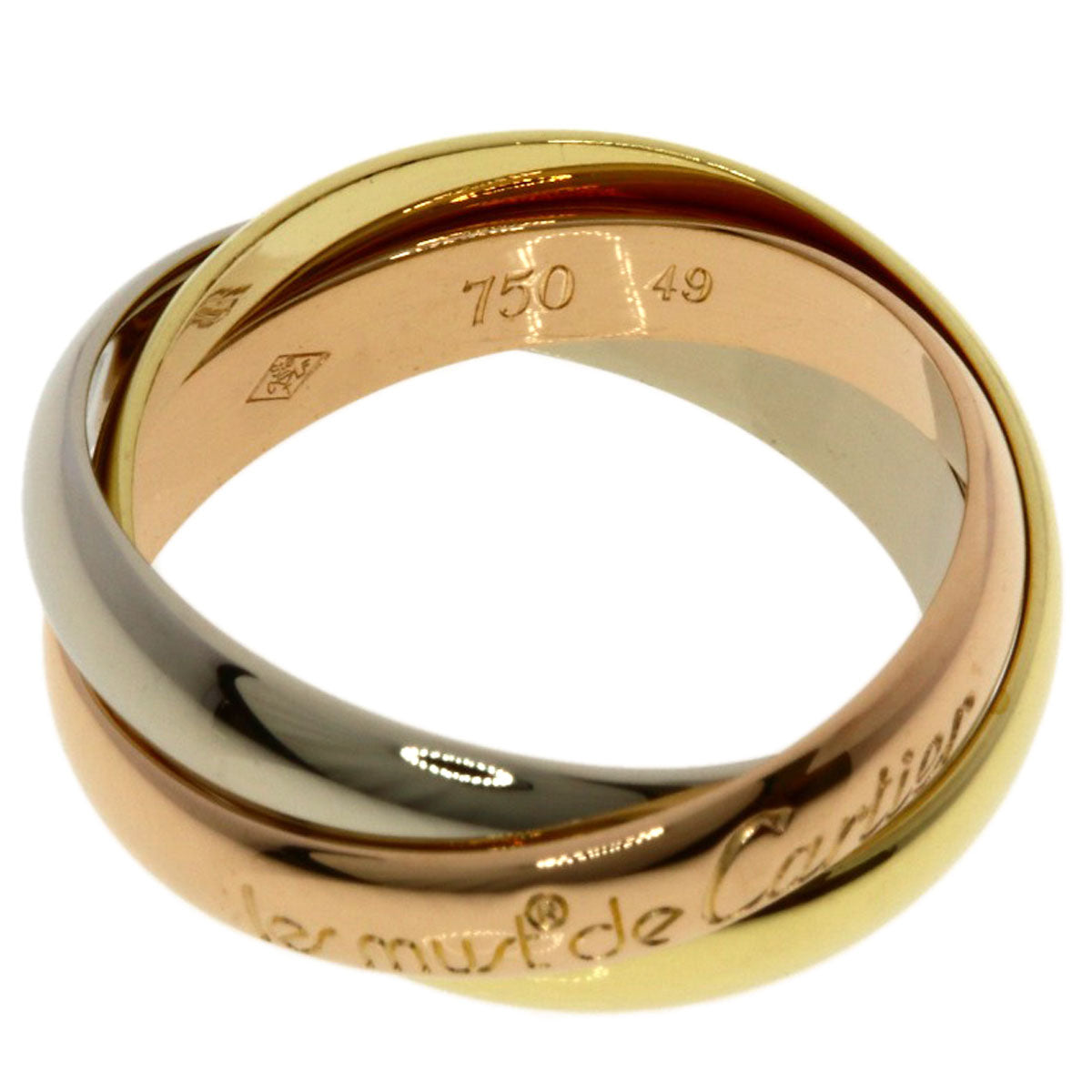 CARTIER Trinity #49 Ring K18 Yellow Gold K18 White GoldLadies [Used]