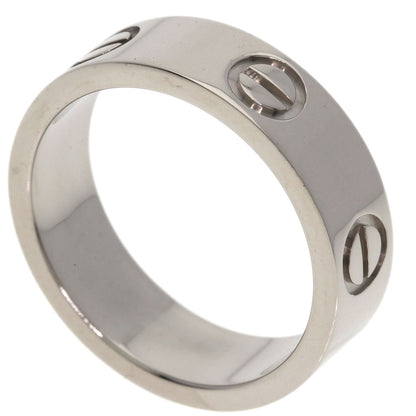 CARTIER love ring #51 Ring K18 White Gold Ladies [Used]