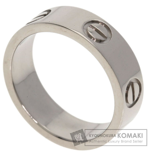 CARTIER love ring #51 Ring K18 White Gold Ladies [Used]