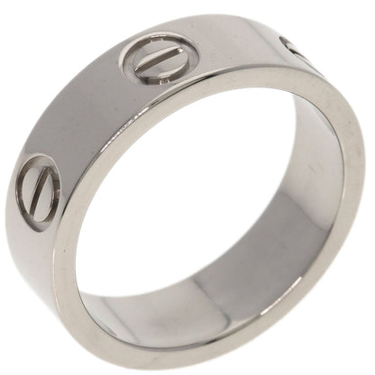 CARTIER love ring #51 Ring K18 White Gold Ladies [Used]