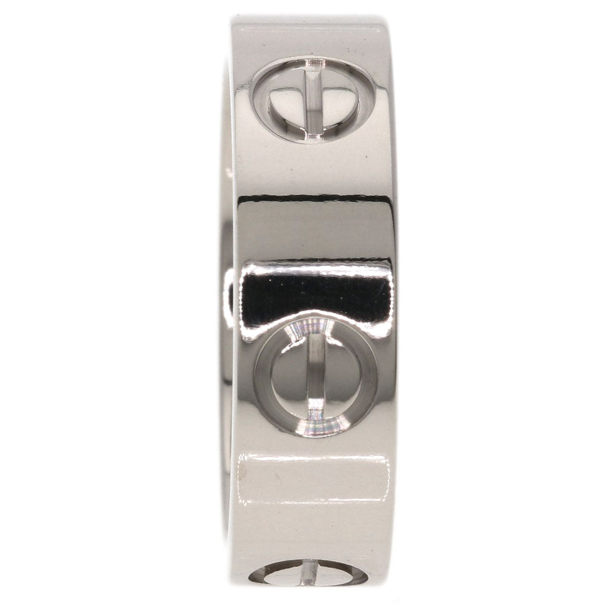 CARTIER love ring #51 Ring K18 White Gold Ladies [Used]