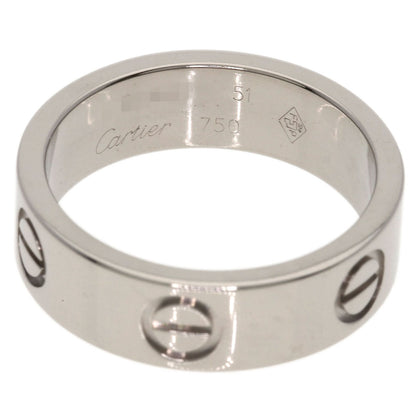 CARTIER love ring #51 Ring K18 White Gold Ladies [Used]