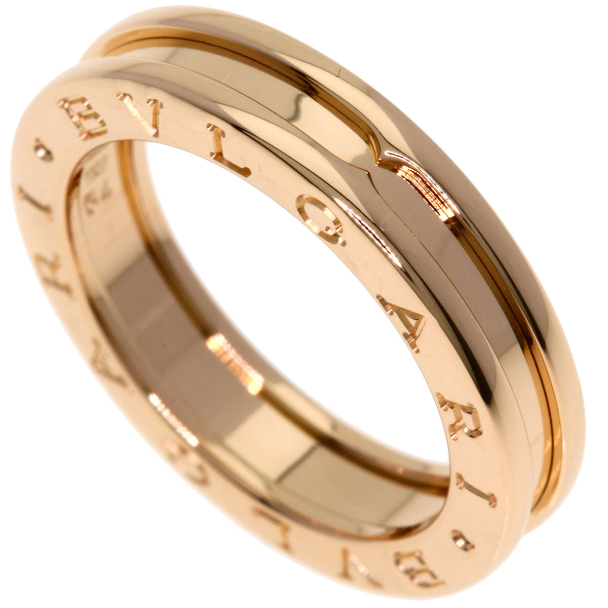 BVLGARI B.zero1 1 band #54 Ring K18 Pink Gold Ladies [Used]