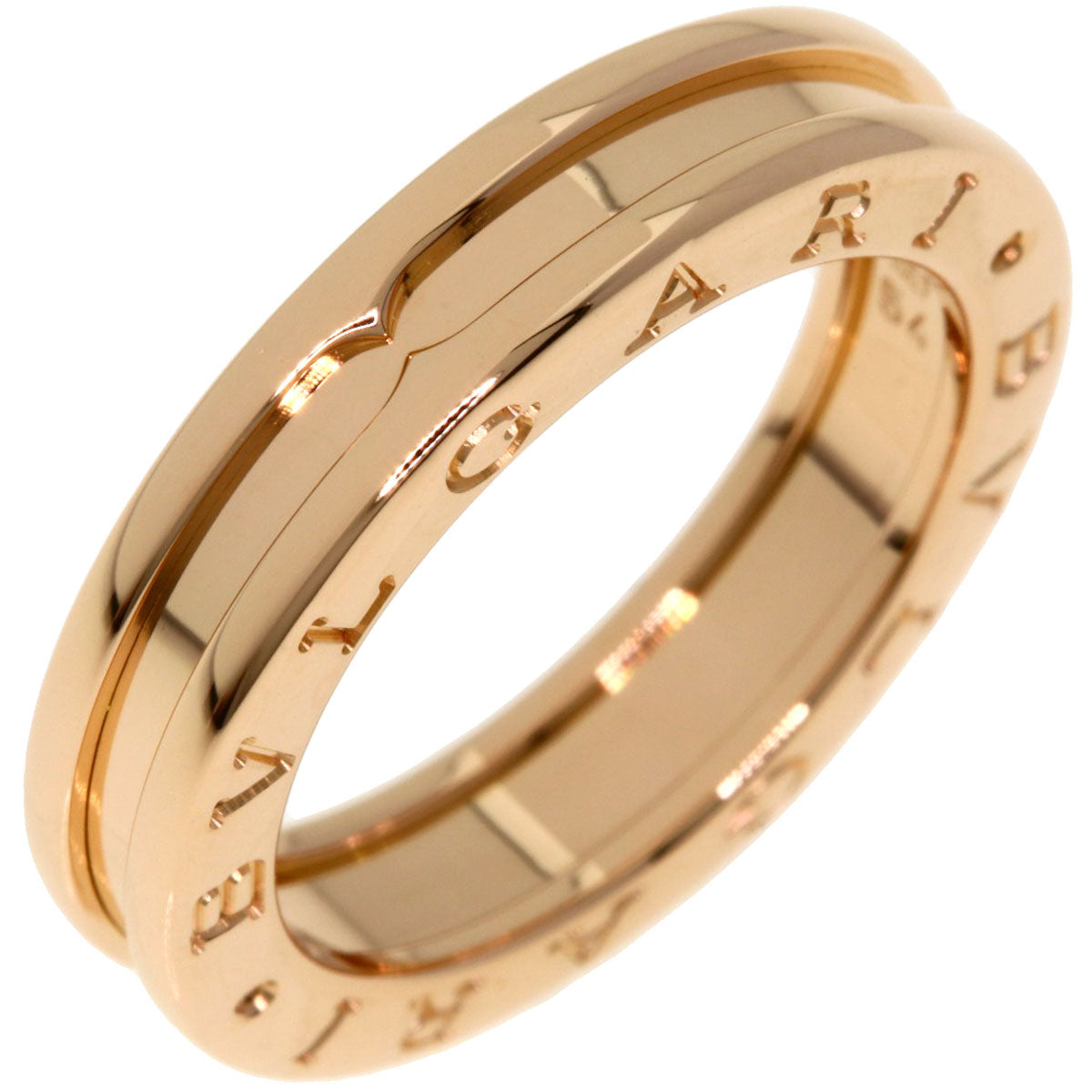 BVLGARI B.zero1 1 band #54 Ring K18 Pink Gold Ladies [Used]