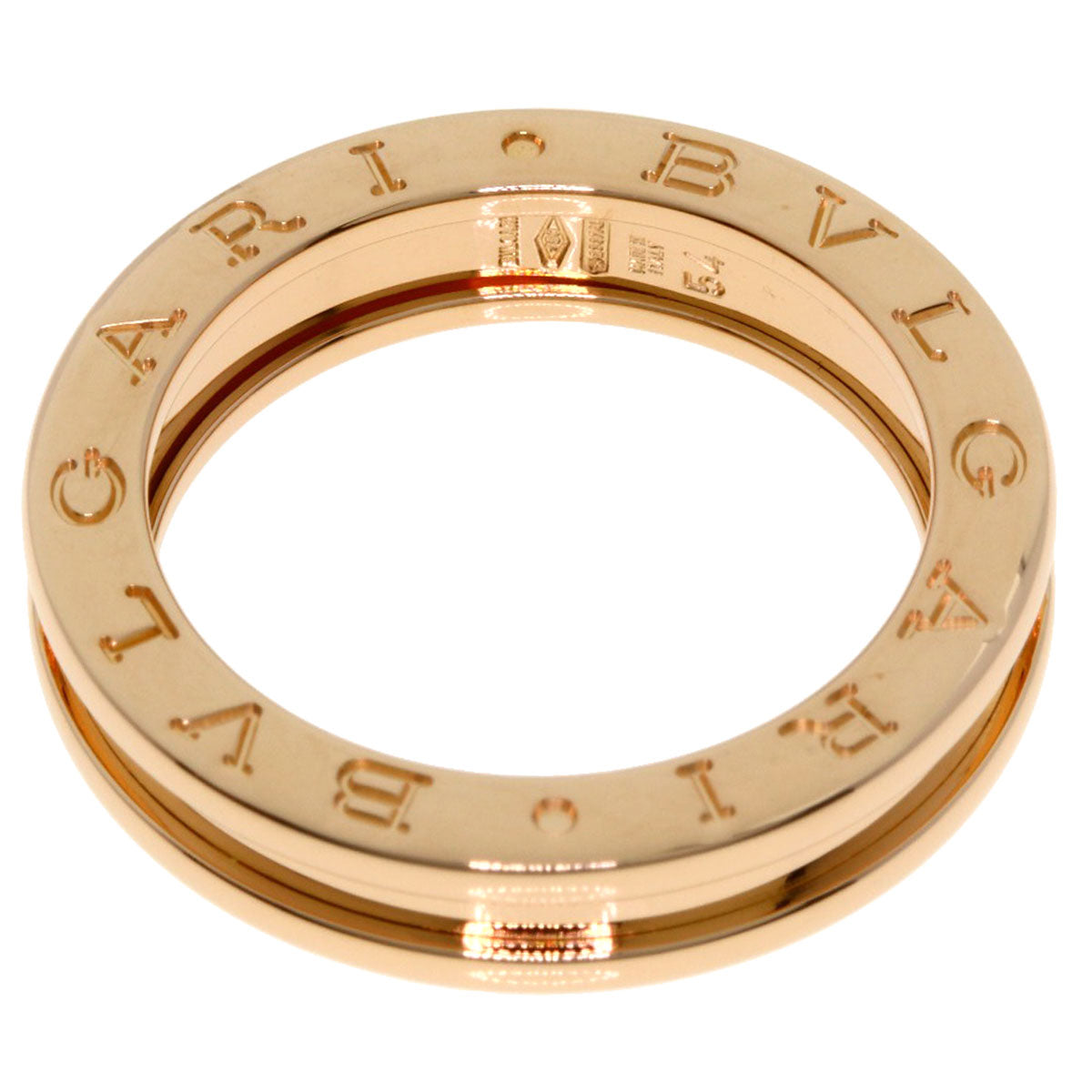 BVLGARI B.zero1 1 band #54 Ring K18 Pink Gold Ladies [Used]