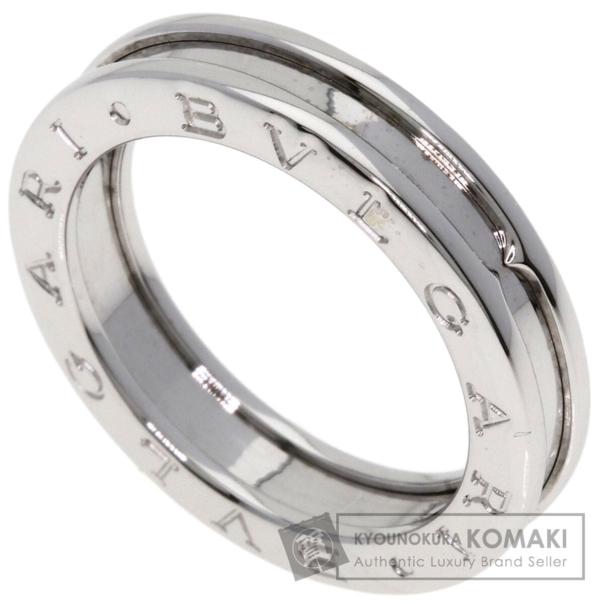 BVLGARI B.zero1 1 band #56 Ring K18 White Gold Ladies [Used]