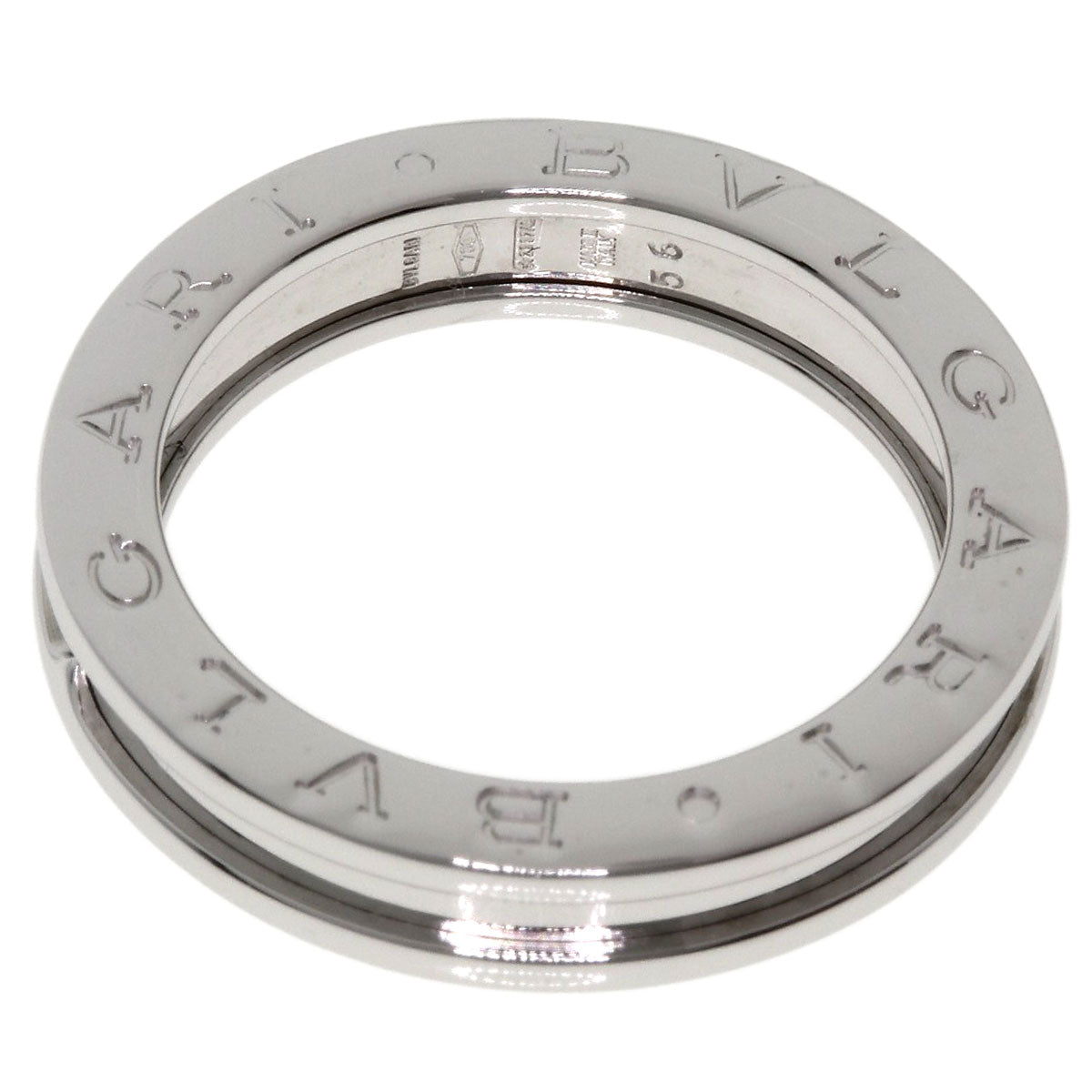 BVLGARI B.zero1 1 band #56 Ring K18 White Gold Ladies [Used]