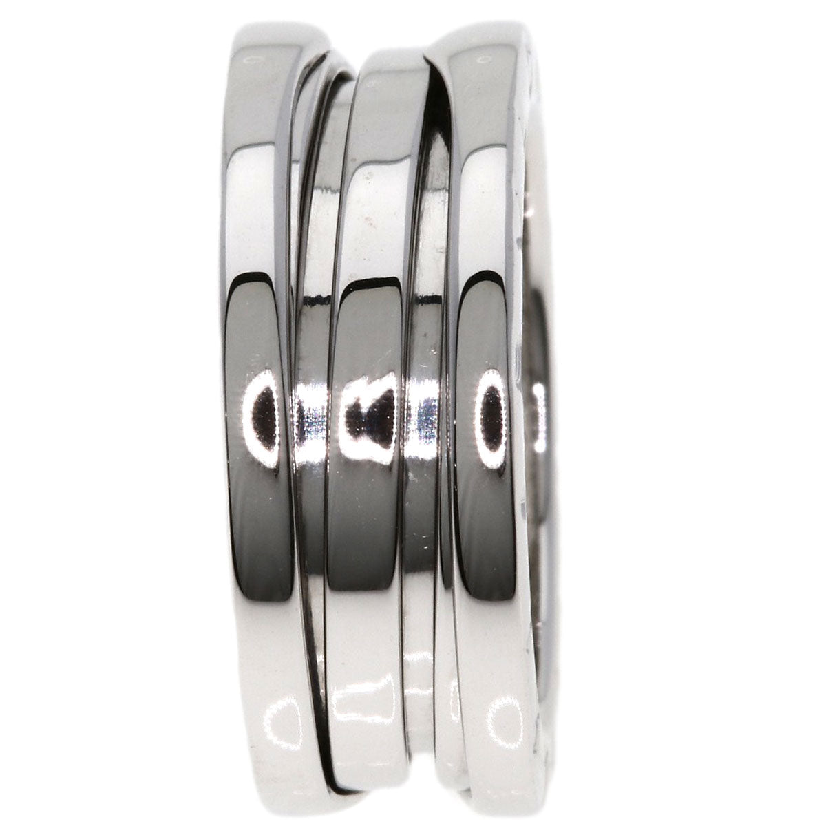 BVLGARI B.zero1 2 band #52 Ring K18 White Gold Ladies [Used]