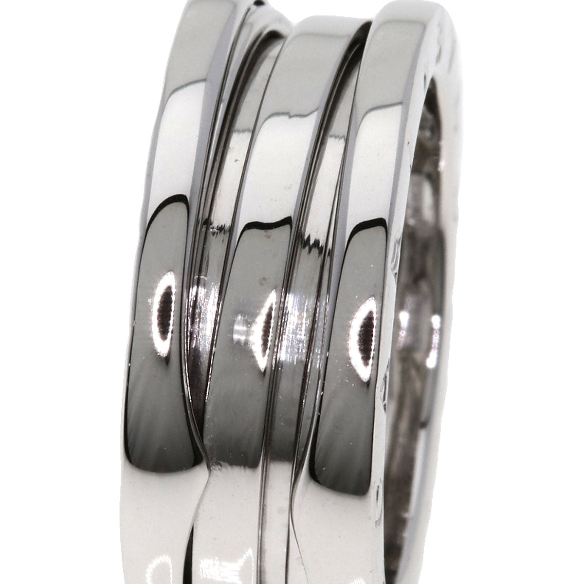 BVLGARI B.zero1 2 band #52 Ring K18 White Gold Ladies [Used]