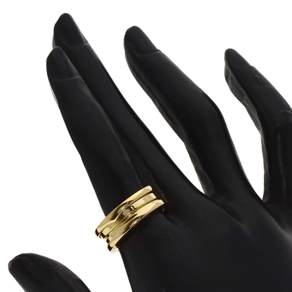 BVLGARI B.zero1 2 band #54 Ring K18 Yellow Gold Ladies [Used]