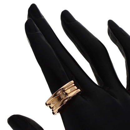 BVLGARI B.zero1 2 band #58 Ring K18 Pink Gold Ladies [Used]