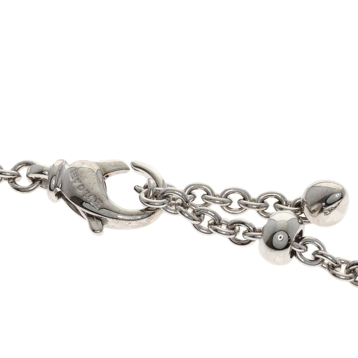 BVLGARI Katene three-ball Necklace K18 White Gold Ladies [Used]