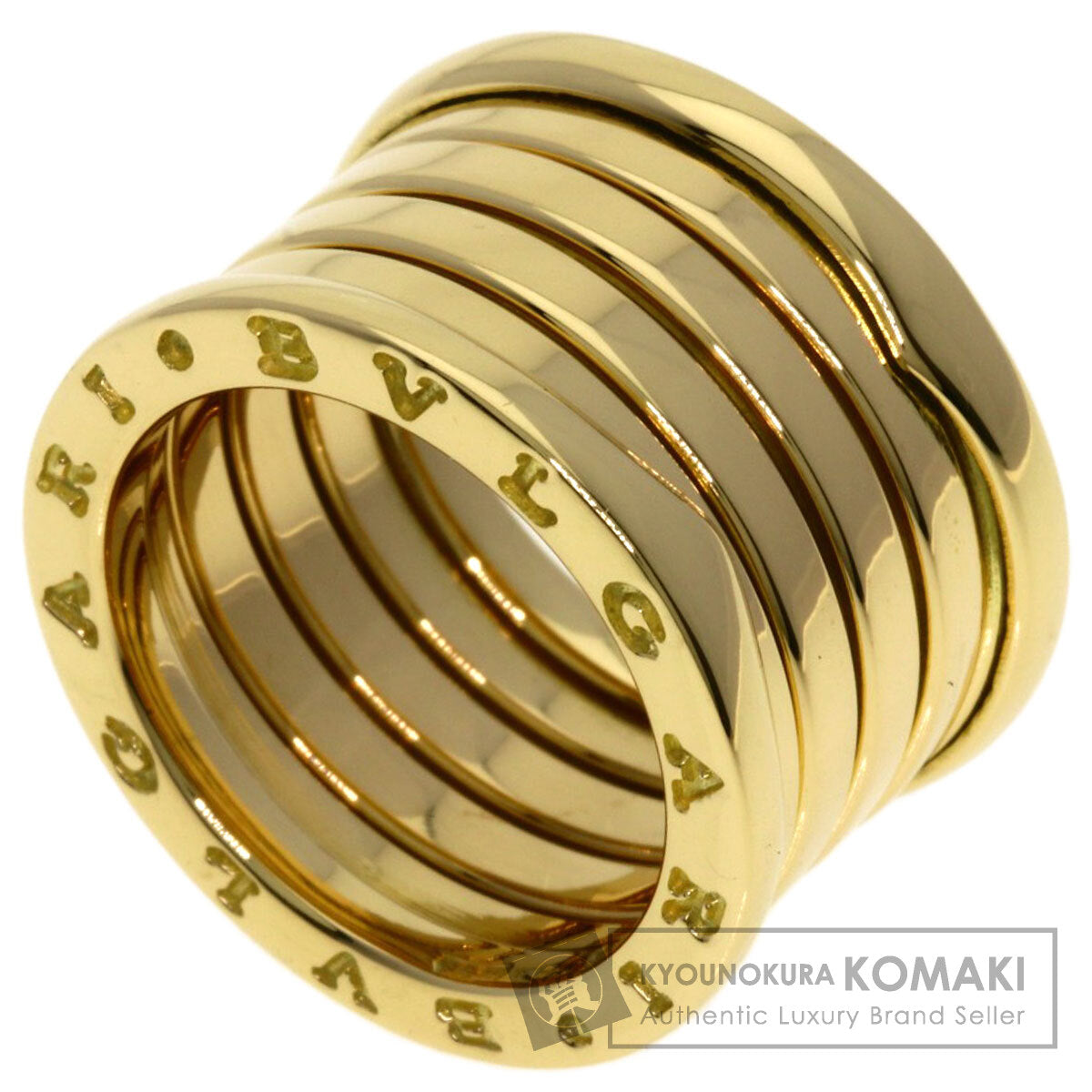 BVLGARI B.zero1 4-band #49 Ring K18 Yellow Gold Ladies [Used]