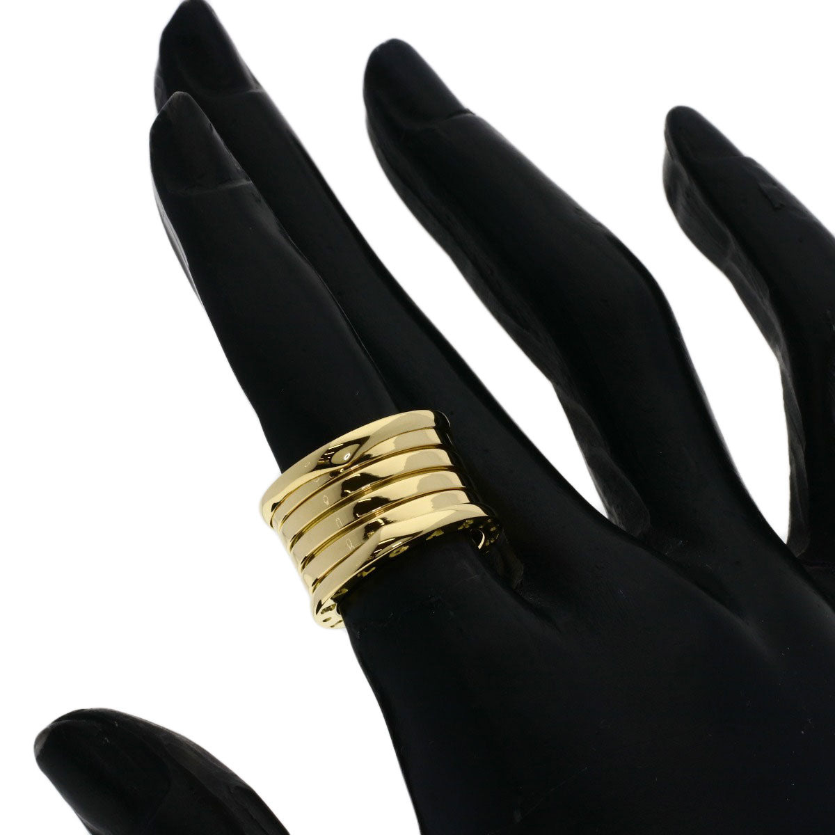 BVLGARI B.zero1 4-band #49 Ring K18 Yellow Gold Ladies [Used]