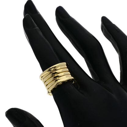 BVLGARI B.zero1 4-band #49 Ring K18 Yellow Gold Ladies [Used]