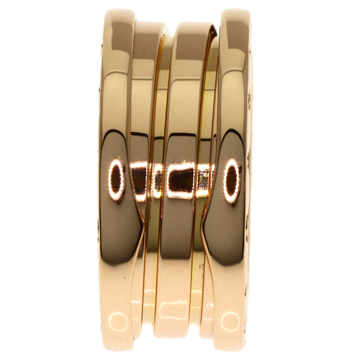 BVLGARI B.zero1 2 band #50 Ring K18 Pink Gold Ladies [Used]