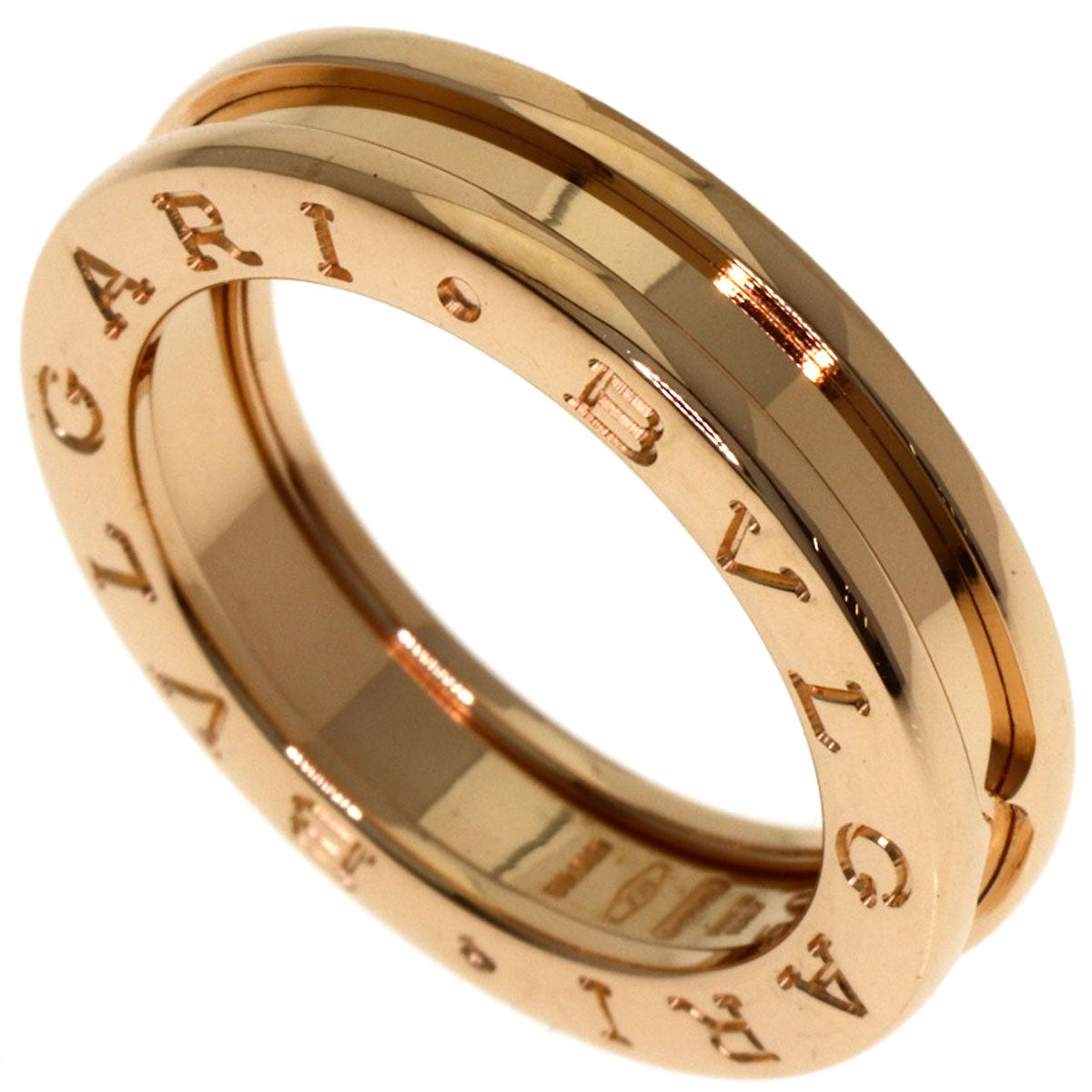 BVLGARI B.zero1 1 band #50 Ring K18 Pink Gold Ladies [Used]