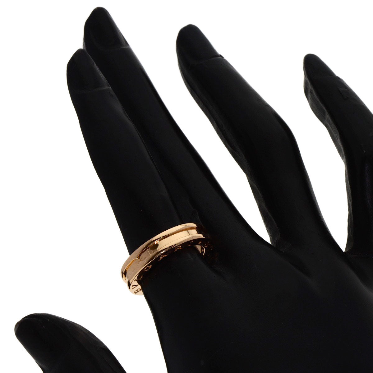 BVLGARI B.zero1 1 band #50 Ring K18 Pink Gold Ladies [Used]