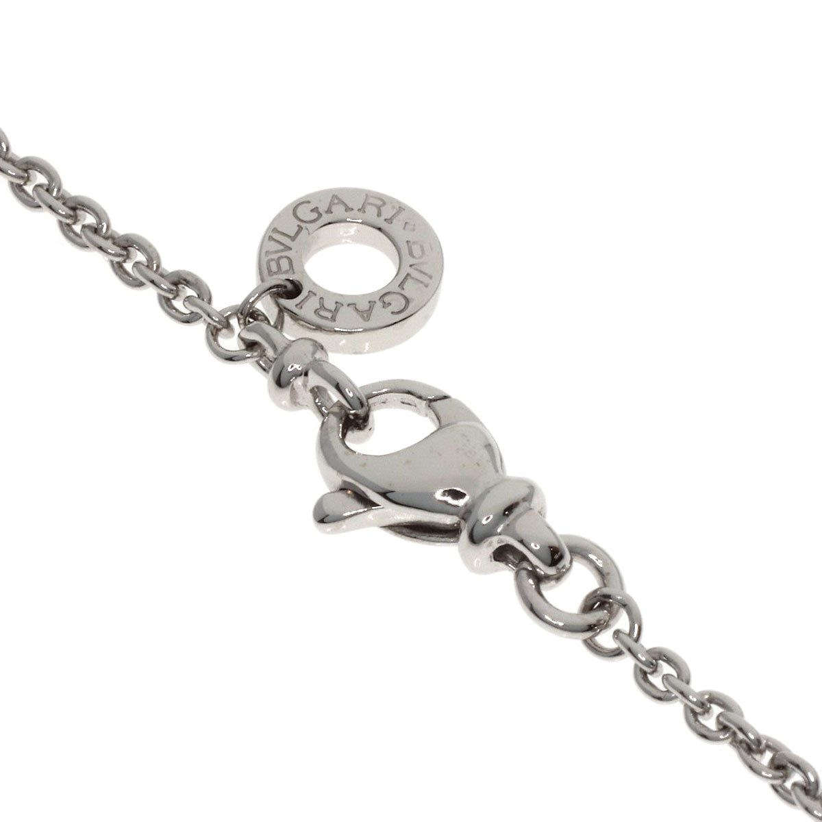 BVLGARI Chain 15.7" Necklace K18 White Gold Ladies [Used]