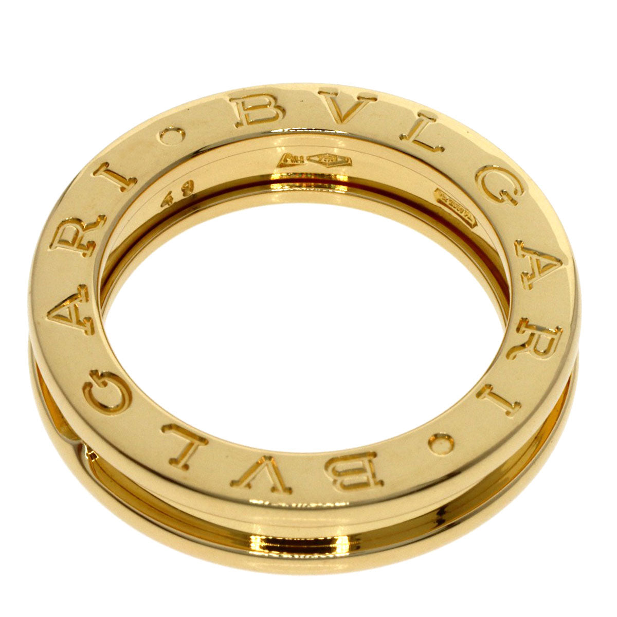 BVLGARI B.zero1 1 band XS #49 Ring K18 Yellow Gold Ladies [Used]