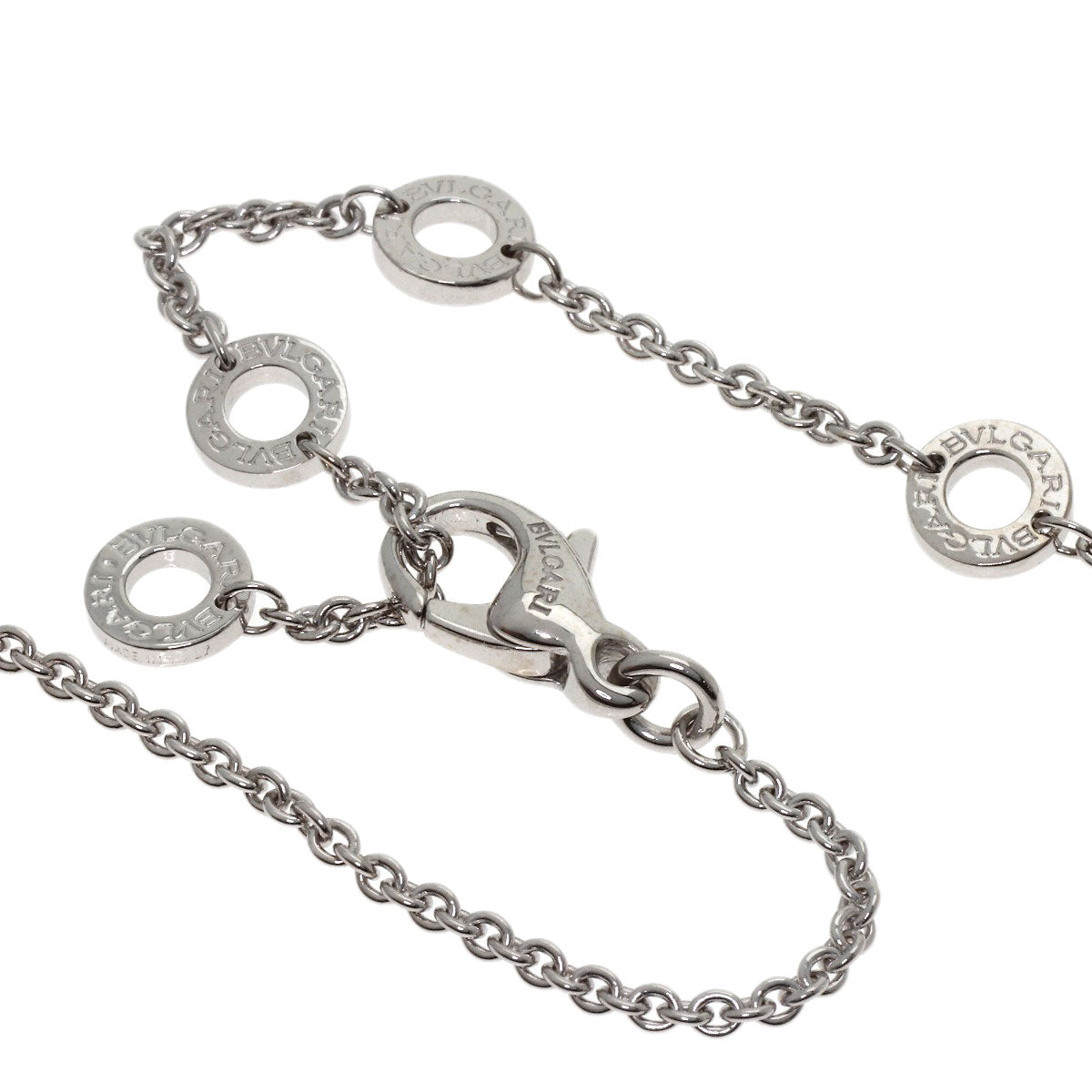 BVLGARI Parentesi Necklace K18 White Gold Ladies [Used]