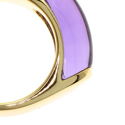 BVLGARI Tronchetto Amethyst Ring K18 Yellow Gold Ladies [Used]