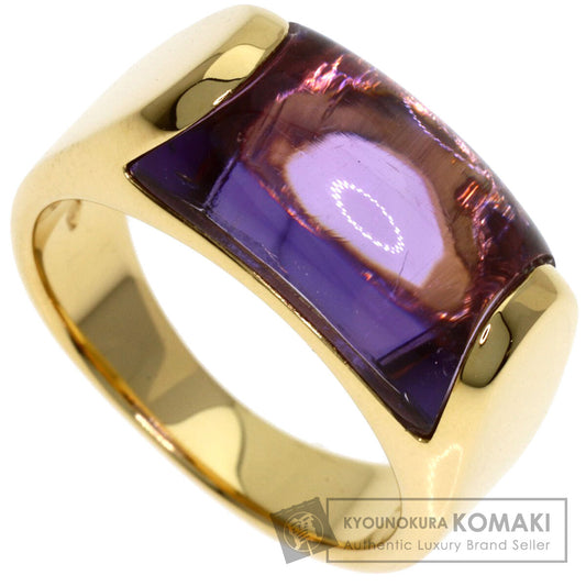BVLGARI Tronchetto Amethyst Ring K18 Yellow Gold Ladies [Used]