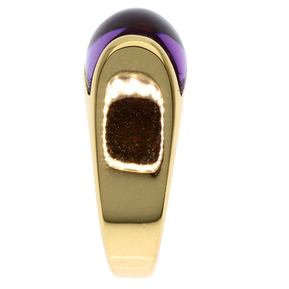 BVLGARI Tronchetto Amethyst Ring K18 Yellow Gold Ladies [Used]