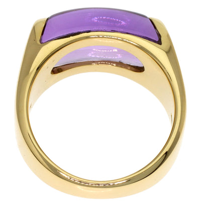 BVLGARI Tronchetto Amethyst Ring K18 Yellow Gold Ladies [Used]