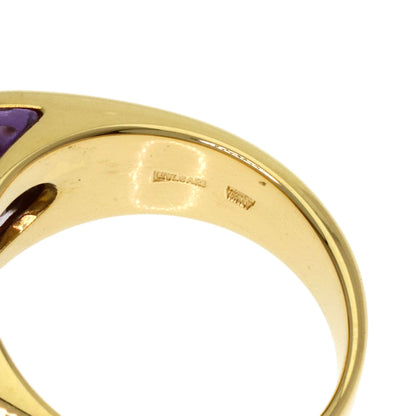 BVLGARI Tronchetto Amethyst Ring K18 Yellow Gold Ladies [Used]