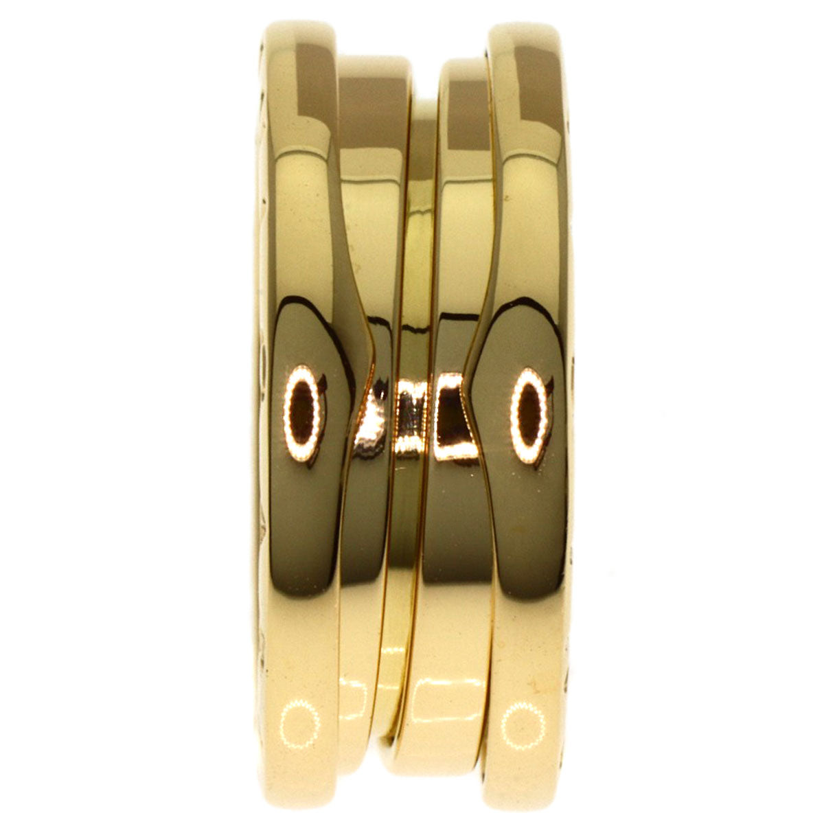 BVLGARI B.zero1 2 Band #47 Ring K18 Yellow Gold Ladies [Used]