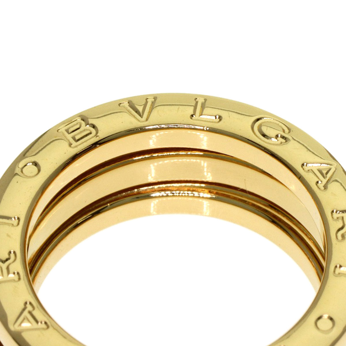 BVLGARI B.zero1 2 Band #47 Ring K18 Yellow Gold Ladies [Used]