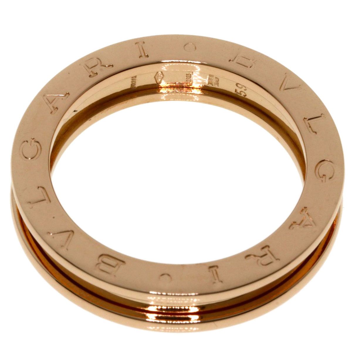 BVLGARI B.zero1 1 band #59 Ring K18 Pink Gold Ladies [Used]