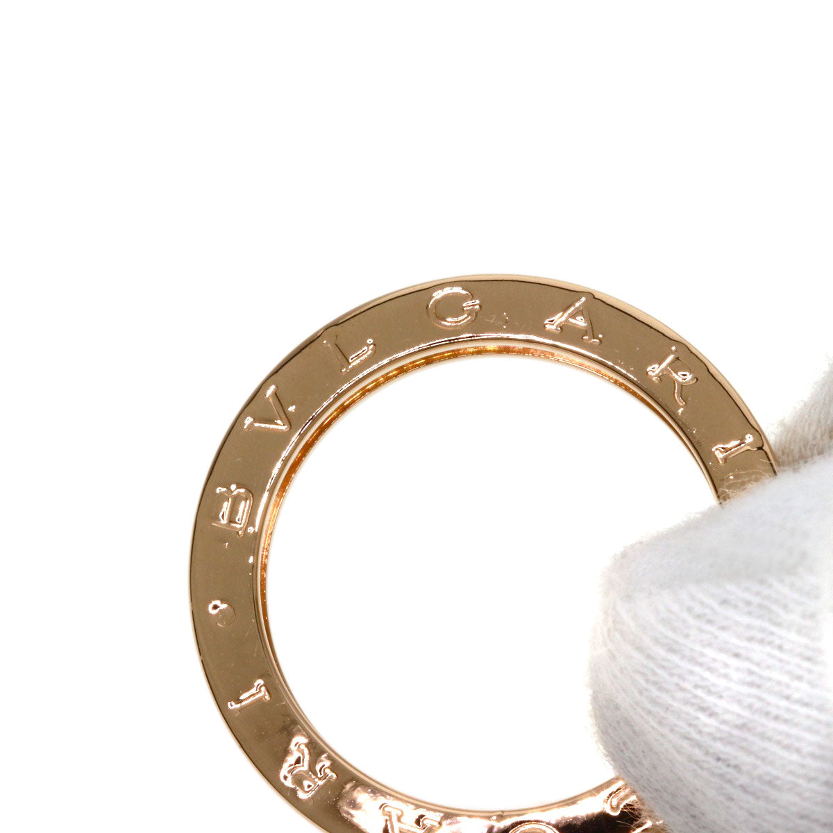 BVLGARI B.zero1 1 band #59 Ring K18 Pink Gold Ladies [Used]